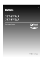 Yamaha YSTSW-315-Owners-Manual